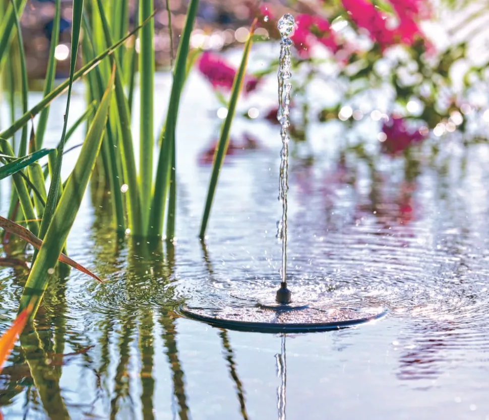 Pontec Wasserspielpumpe PondoSolar LED Island