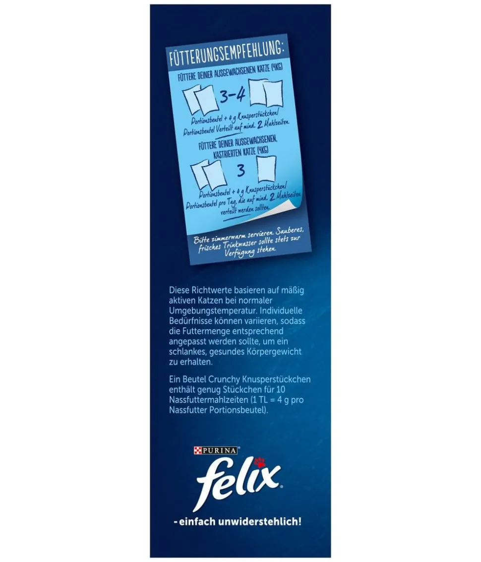 PURINA felix® Nassfutter für Katzen Sensations Crunchy Geschmacksvielfalt vom Land