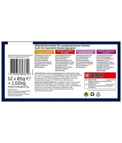 PURINA felix® Nassfutter für Katzen Sensations Saucen Geschmacksvielfalt vom Land, 12 x 85 g