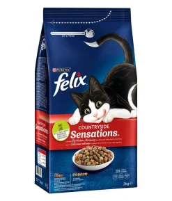 PURINA felix® Trockenfutter für Katzen Sensations, 2 kg