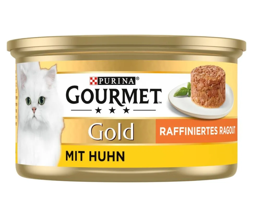 PURINA GOURMET™ Gold Nassfutter für Katzen Raffiniertes Ragout Adult, 12 x 85 g