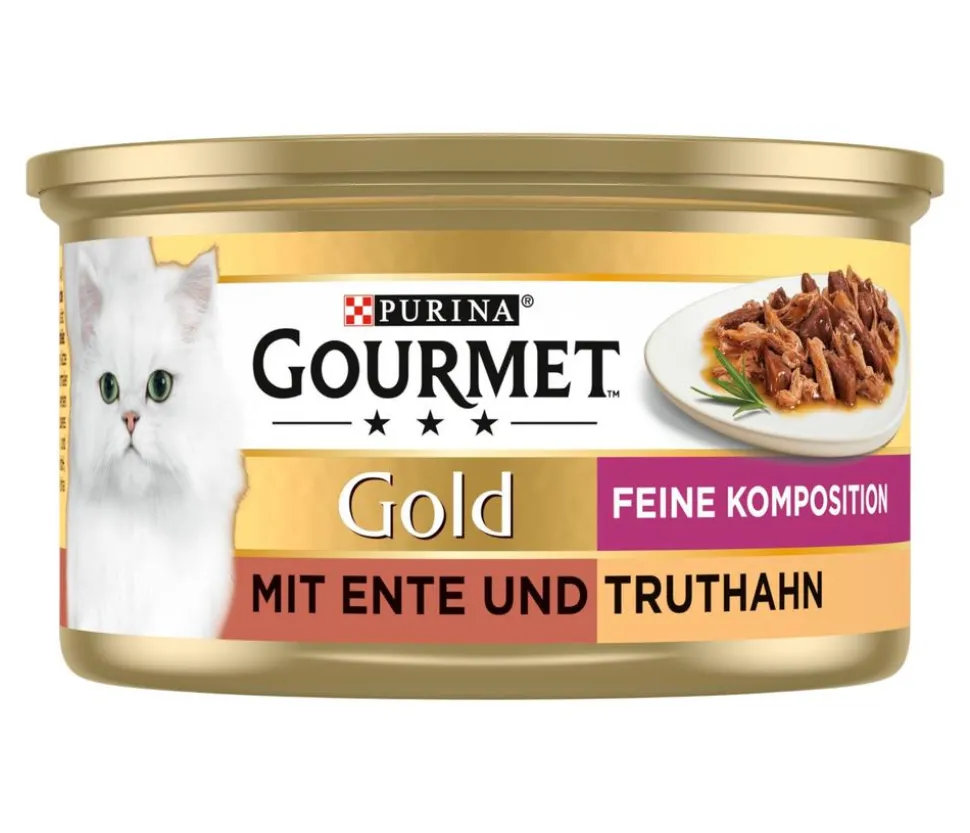 PURINA GOURMET™ Gold Nassfutter für Katzen Feine Komposition Adult, 12 x 85 g