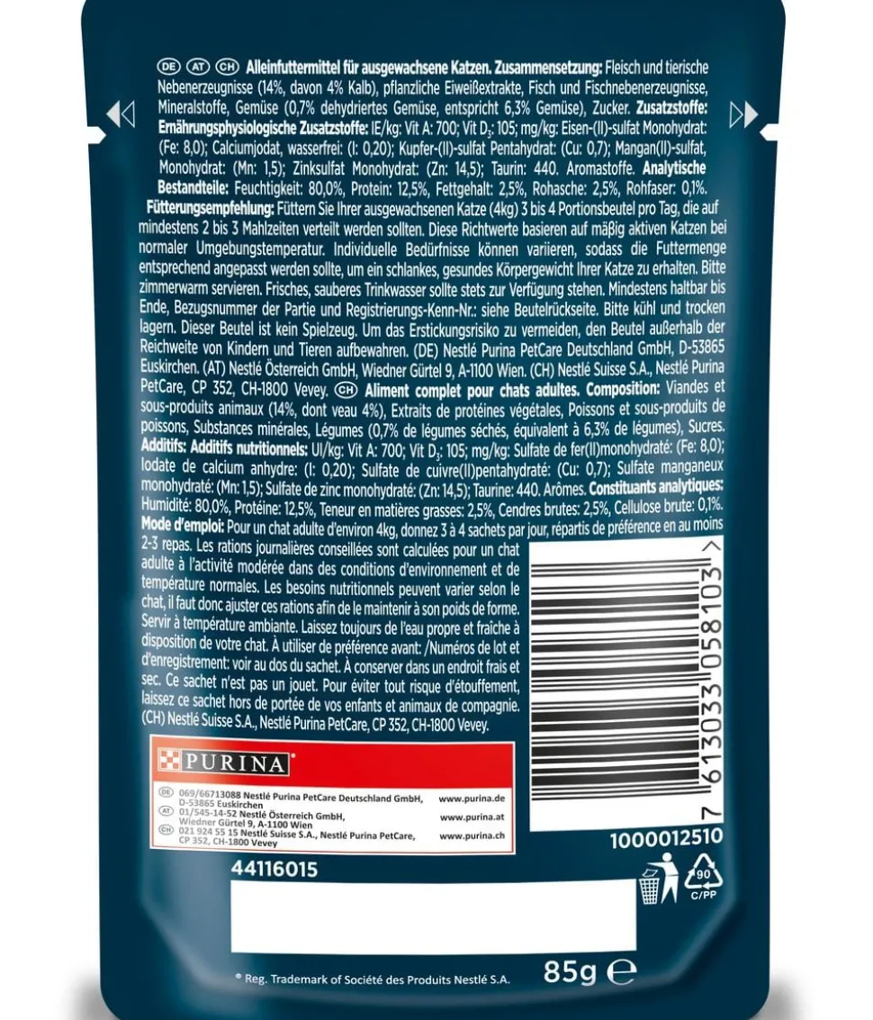 PURINA GOURMET™ Nassfutter für Katzen Perle Erlesene Streifen, 26 x 85 g