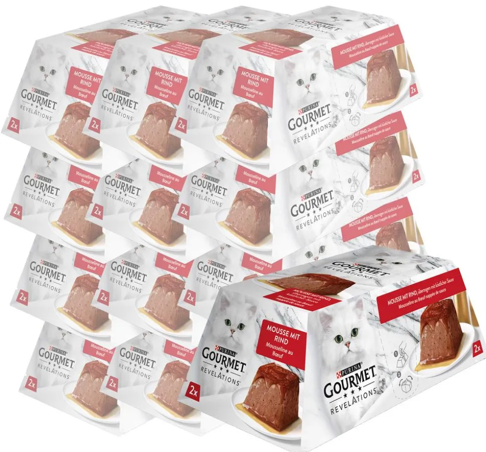 PURINA GOURMET™ Nassfutter Revelations Mousse in Sauce, 12 x 2x57 g