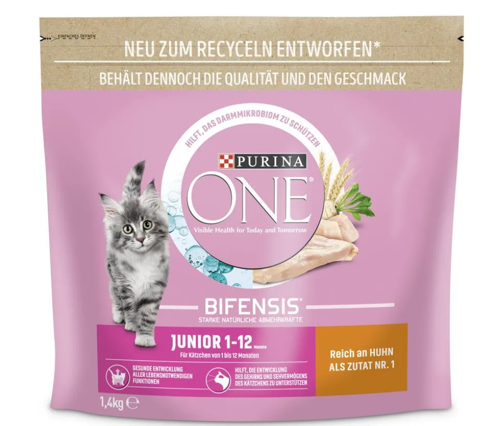 PURINA ONE® Trockenfutter für Katzen Junior, Huhn