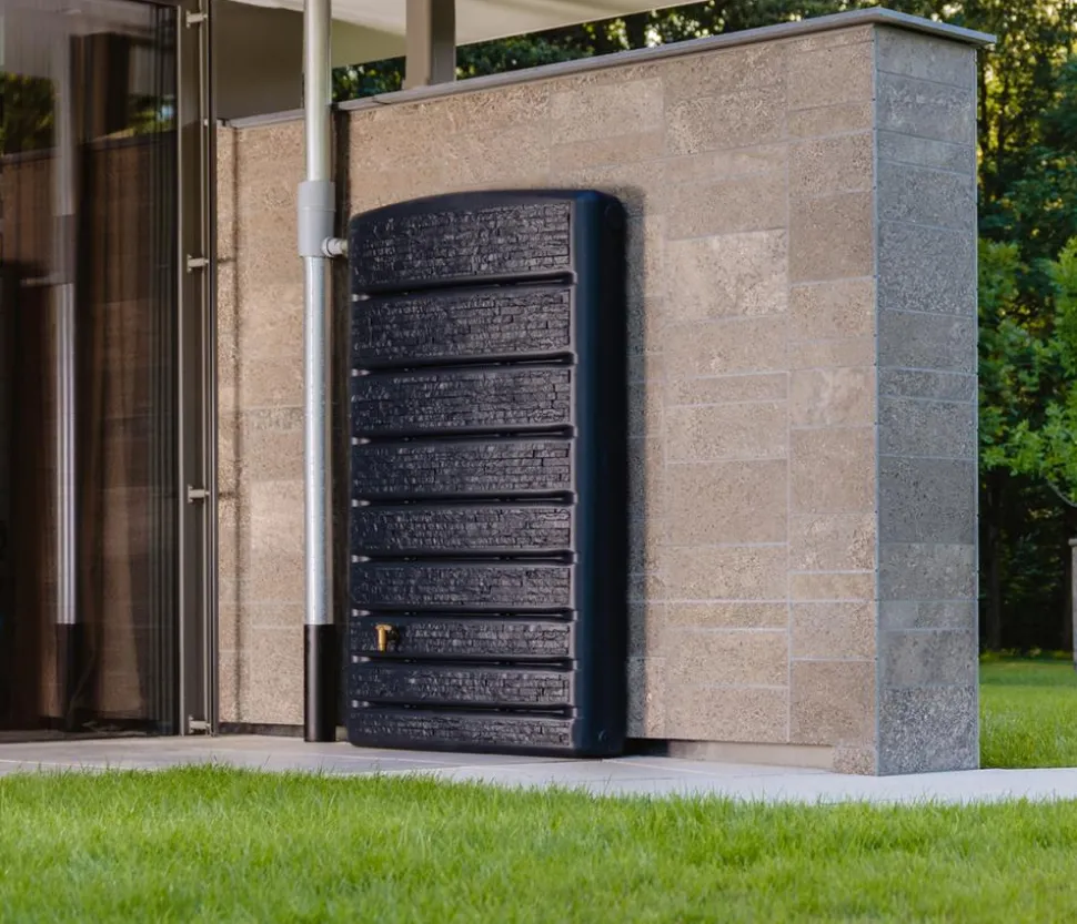4Rain Wandtank ExtraSLIM Stone Decor, 400 l