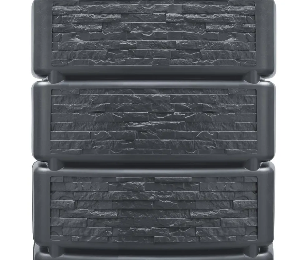 4rain Wandtank Slim Stone Decor, 350 l, ca. B60/H184/T39 cm
