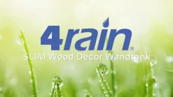 4rain Wandtank Slim Wood Decor, 350 l, ca. B60/H184/T39 cm