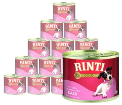 RINTI Gold Nassfutter für Hunde, 12 x 185 g