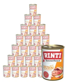 RINTI Kennerfleisch Nassfutter für Hunde, 24 x 400 g