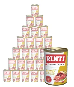 RINTI Kennerfleisch Nassfutter für Hunde, 24 x 400 g
