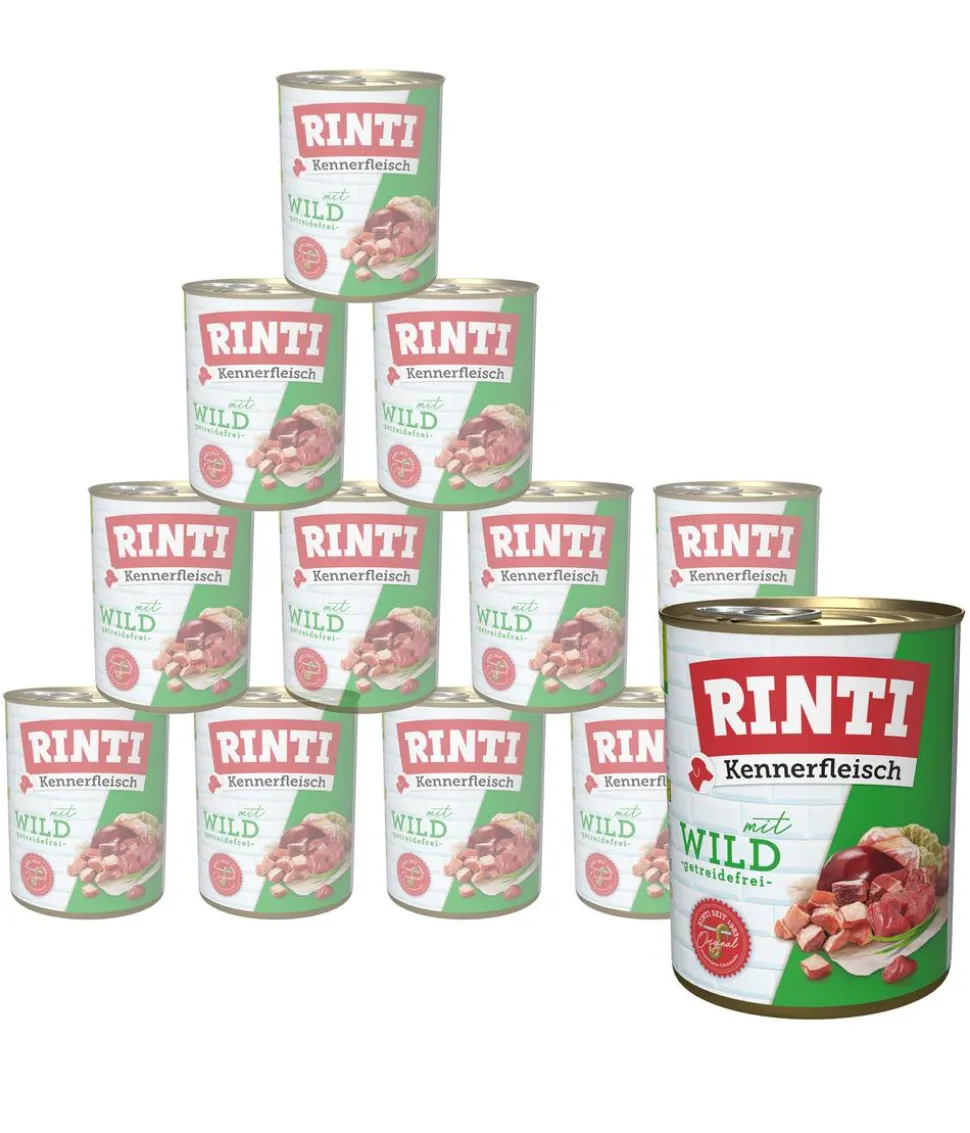 RINTI Kennerfleisch Nassfutter für Hunde, 12 x 800 g