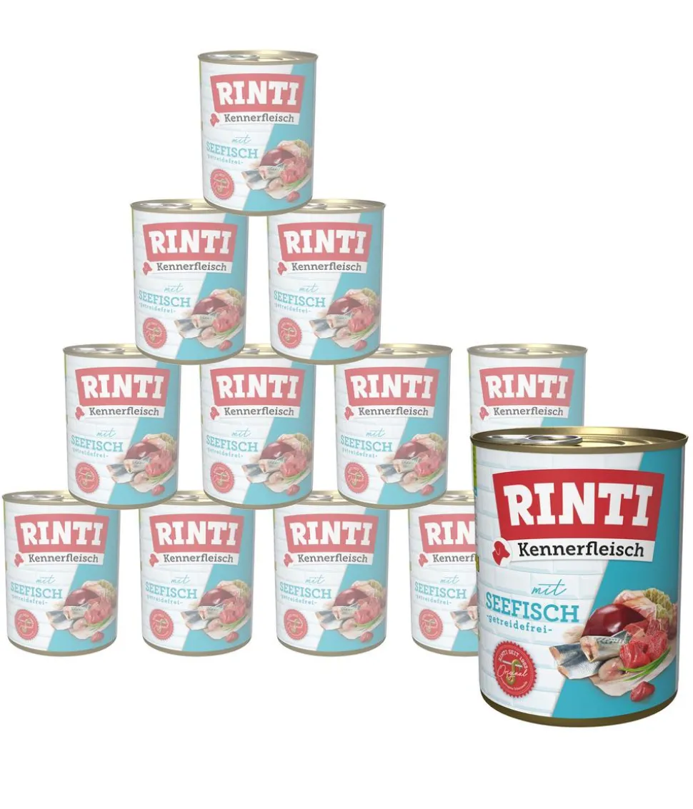 RINTI Kennerfleisch Nassfutter für Hunde, 12 x 800 g