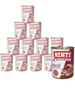 RINTI Kennerfleisch Nassfutter für Hunde, 12 x 800 g