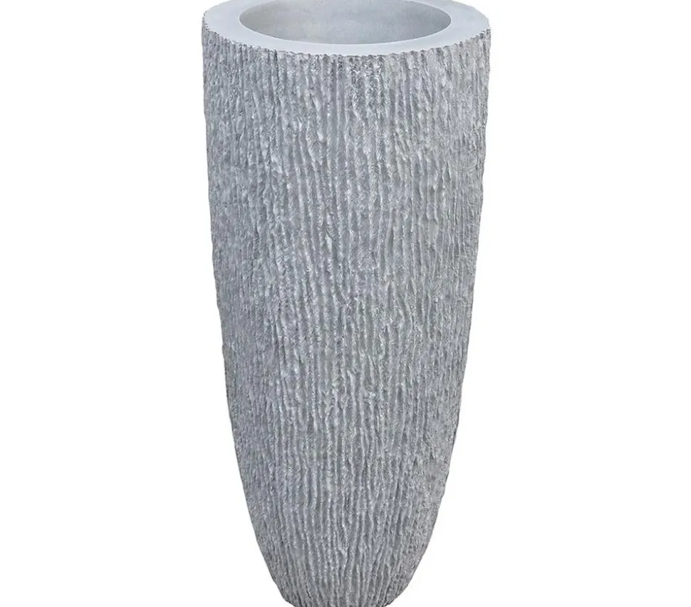 Roto Kunststoff-Blumentopf Samba, konisch, Ø 48 cm, grau
