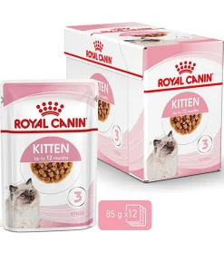 ROYAL CANIN® Nassfutter für Katzen Kitten in Soße, 12 x 85 g