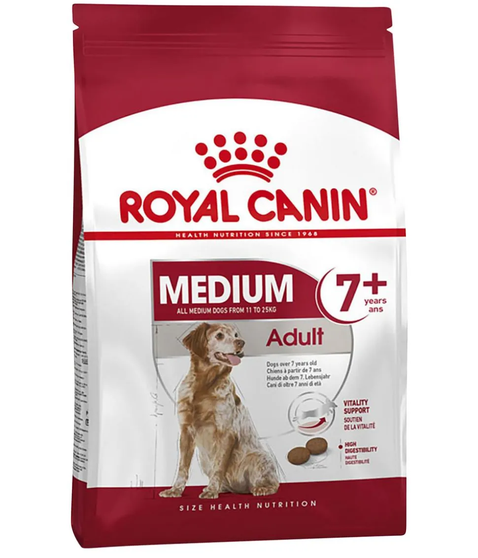 ROYAL CANIN® Trockenfutter für Hunde Medium Adult 7+