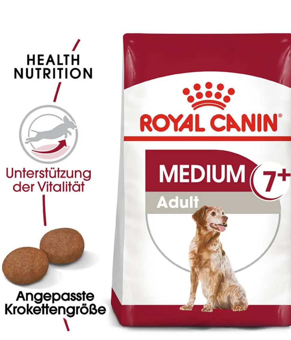 ROYAL CANIN® Trockenfutter für Hunde Medium Adult 7+