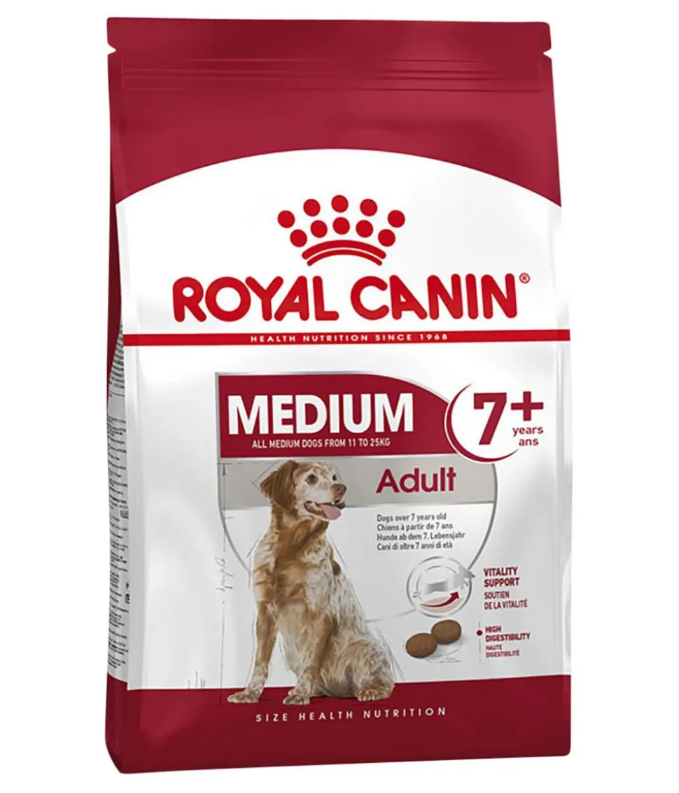 ROYAL CANIN® Trockenfutter für Hunde Medium Adult 7+