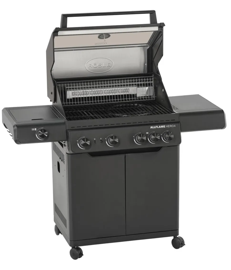 Rösle Gasgrill Allflame Hero 4, ca. B118/H138/T62 cm