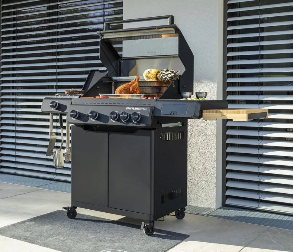 Rösle Gasgrill Epicflame Pro 4 50 mbar, ca. B119/H138/T61 cm