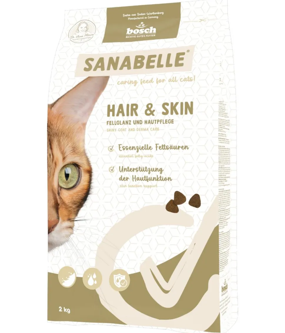 Sanabelle® Care Trockenfutter für Katzen Hair & Skin Adult, Geflügel