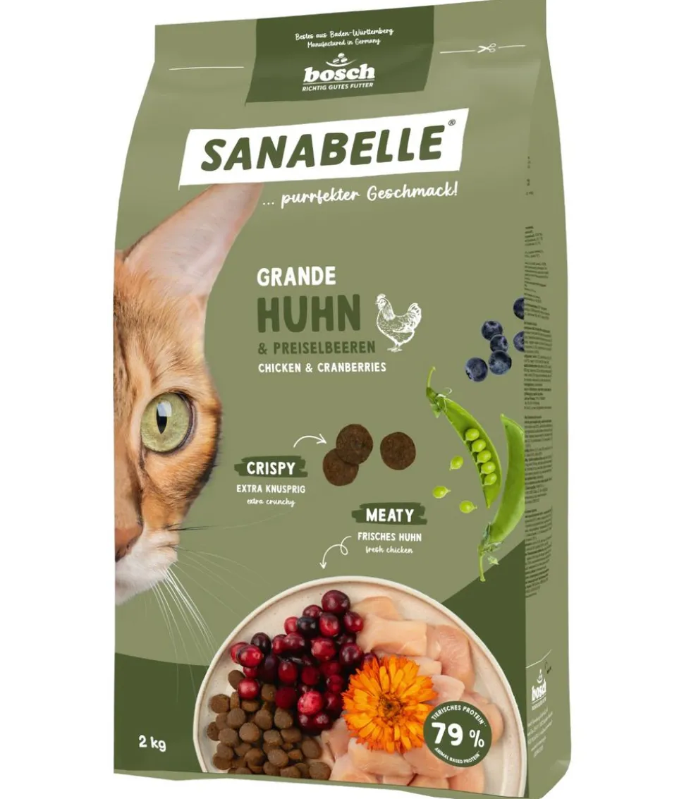 Sanabelle® Life Trockenfutter für Katzen Grande Adult, Huhn & Preiselbeere