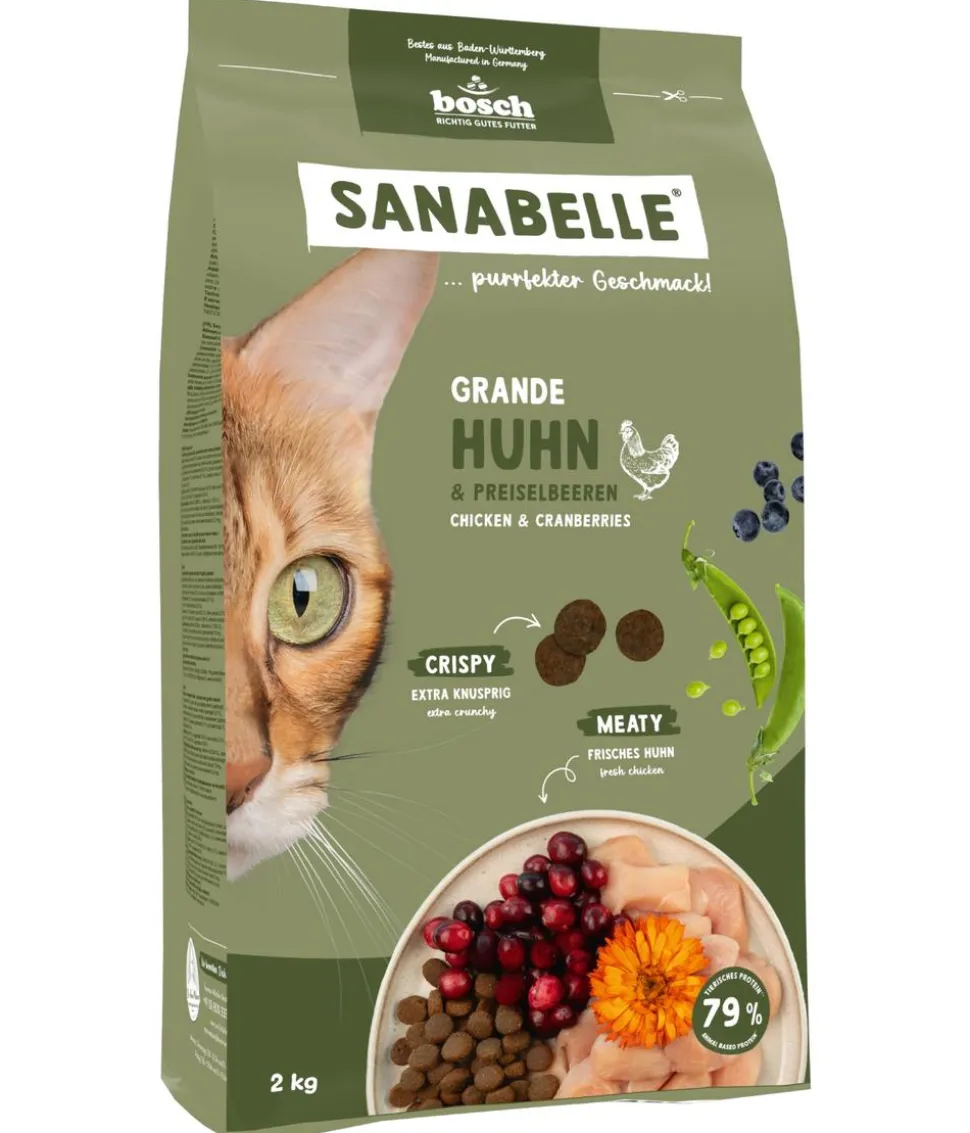 Sanabelle® Life Trockenfutter für Katzen Grande Adult, Huhn & Preiselbeere