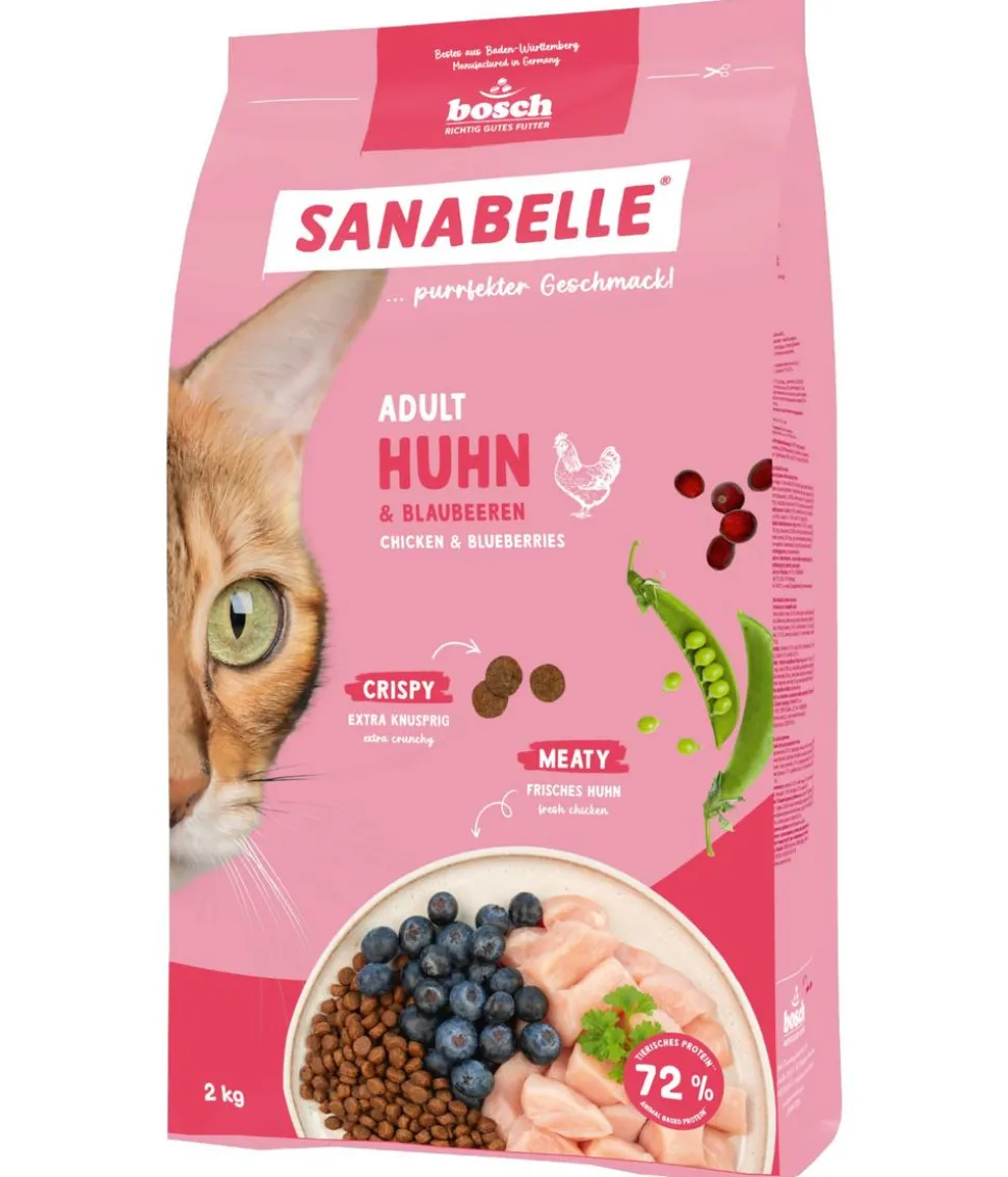 Sanabelle® Life Trockenfutter für Katzen Adult, Huhn & Preiselbeeren