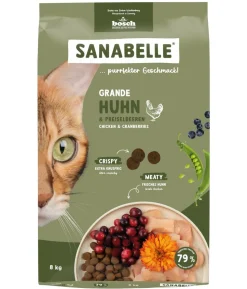 Sanabelle® Life Trockenfutter für Katzen Sensitiv Adult, Huhn & Preiselbeeren