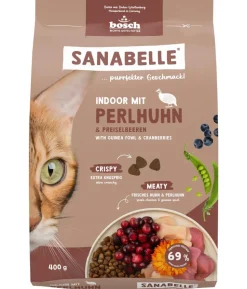Sanabelle® Life Trockenfutter für Katzen Indoor Adult, Perlhuhn & Preiselbeeren