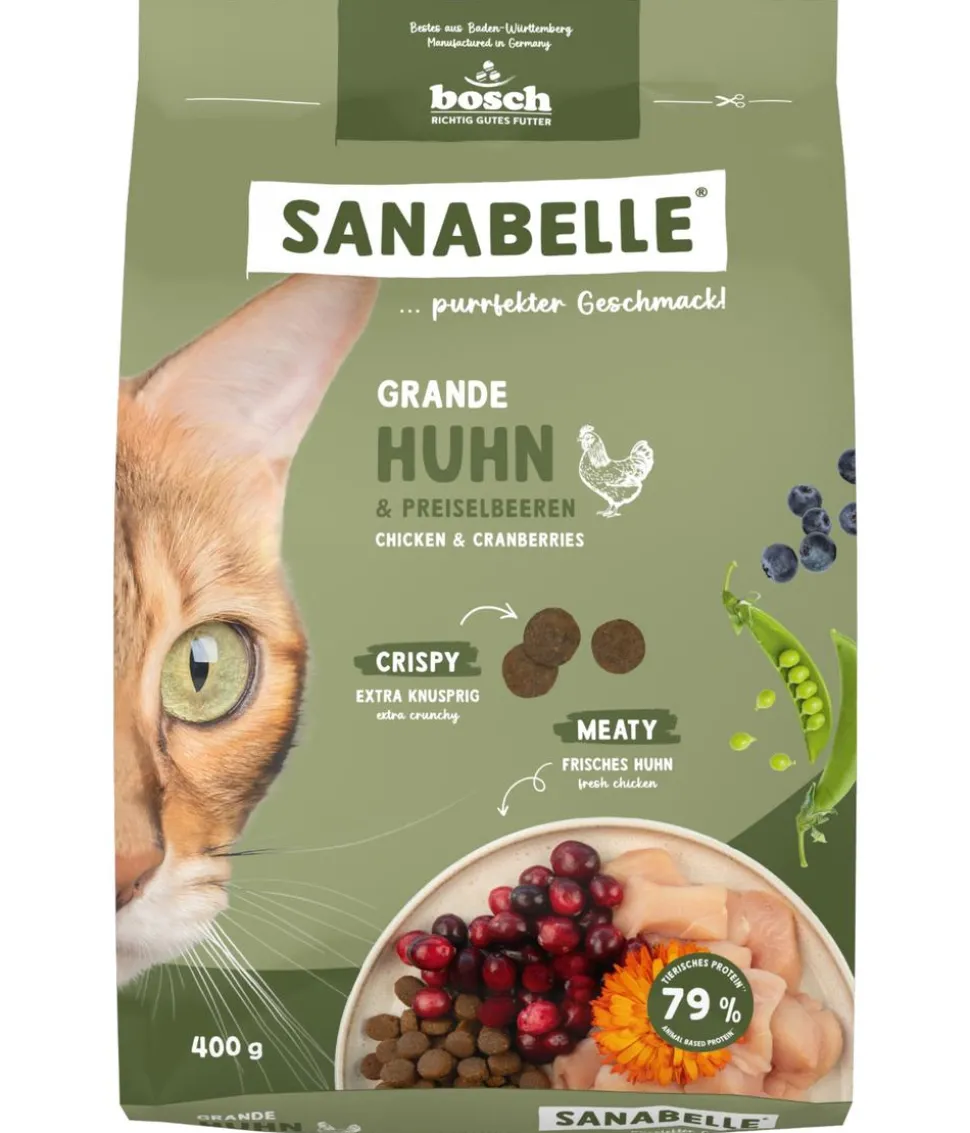 Sanabelle® Life Trockenfutter für Katzen Grande Adult, Huhn & Preiselbeere