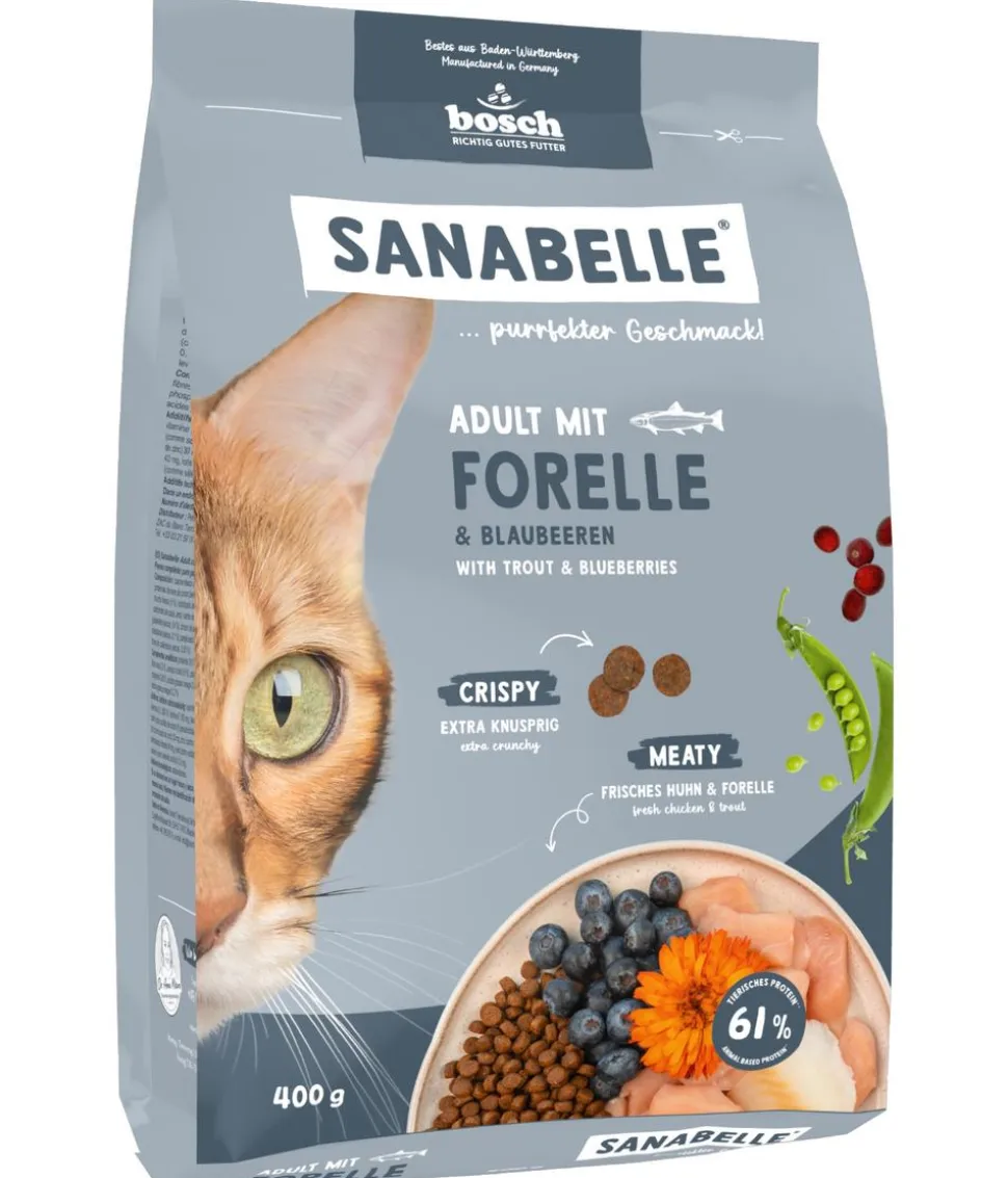 Sanabelle® Life Trockenfutter für Katzen Adult, Forelle & Blaubeeren