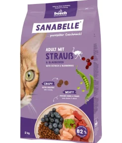 Sanabelle® Life Trockenfutter für Katzen Adult, Strauß & Blaubeeren