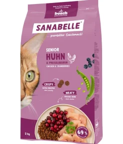 Sanabelle® Life Trockenfutter für Katzen Senior, Huhn & Preiselbeeren
