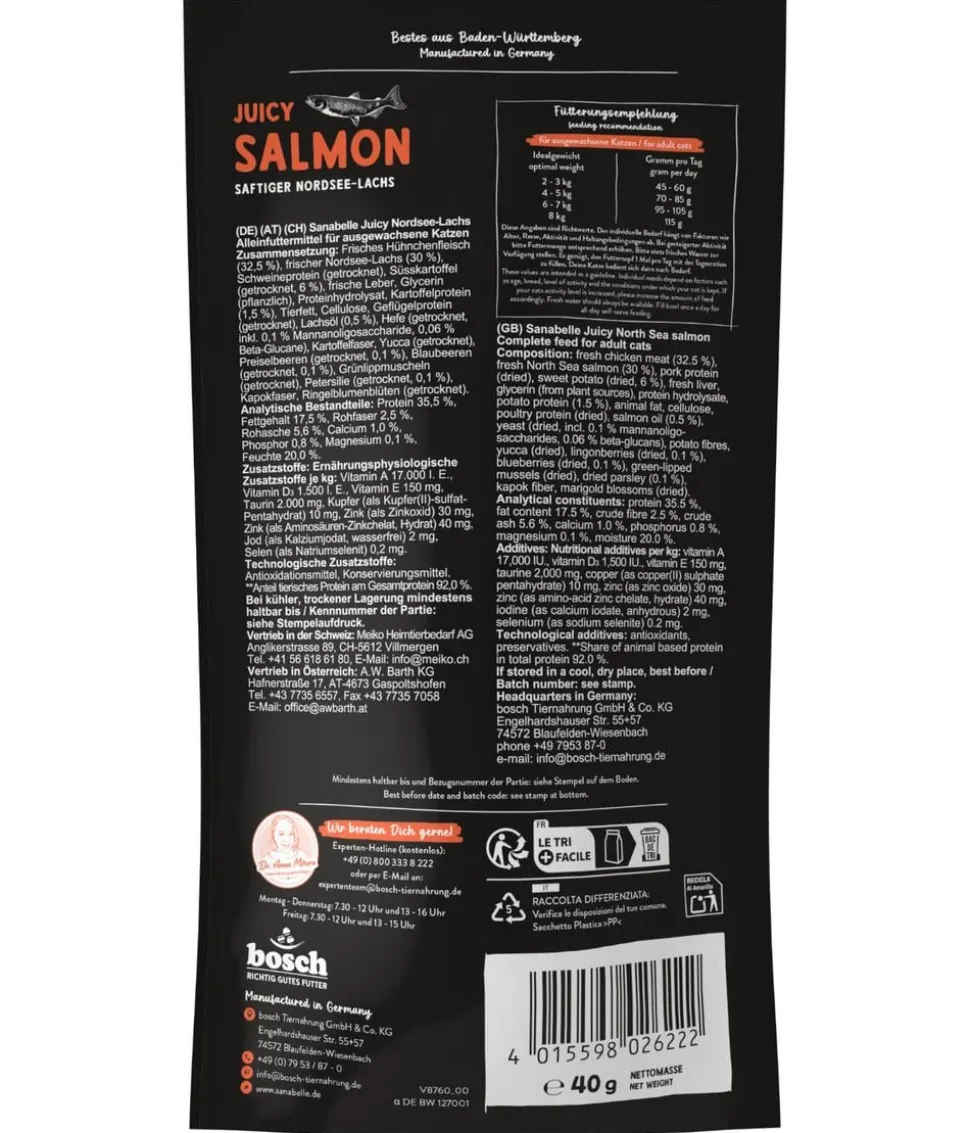 Sanabelle® Trockenfutter für Katzen Adult, Juicy Nordsee-Lachs