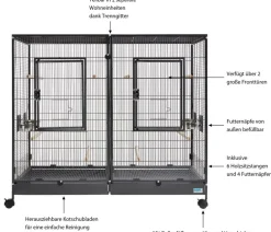 SAVIC Nager- und Vogelheim Tasmania 120, ca. B120/H107/T65 cm