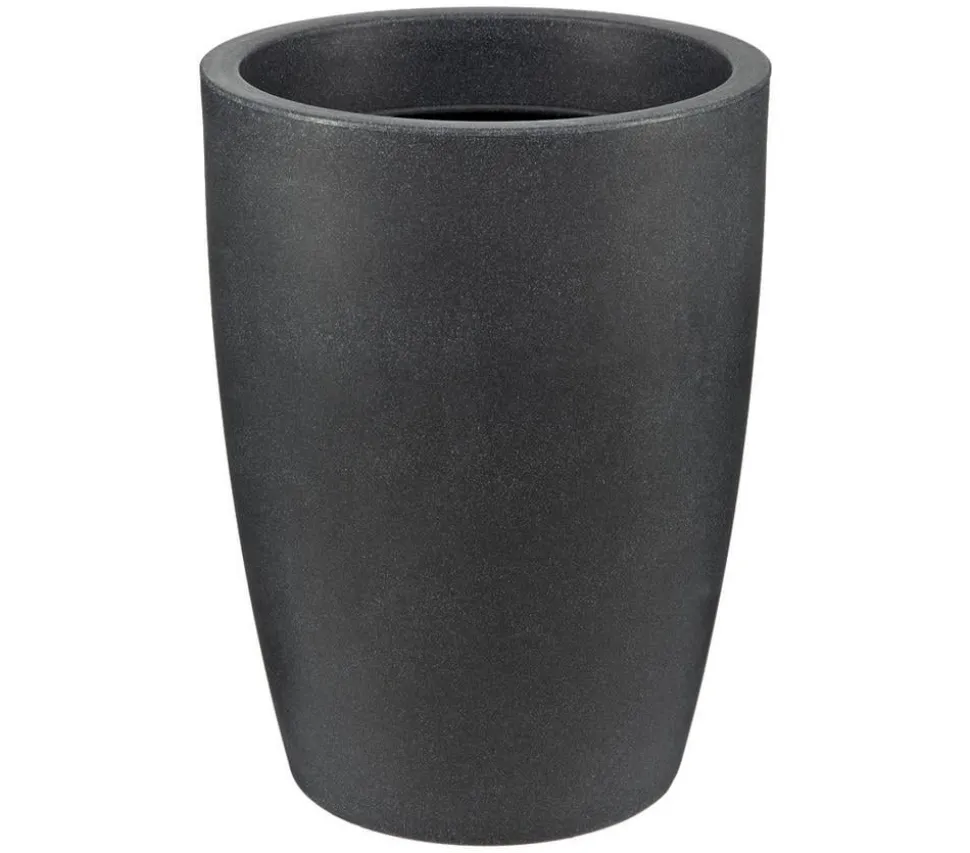 Scheurich Kunststoff-Pflanztopf Verona, rund, schwarz-granit