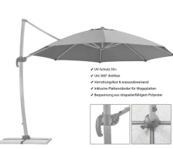 Schneider Ampelschirm Rhodos, rund, ca. Ø350 cm