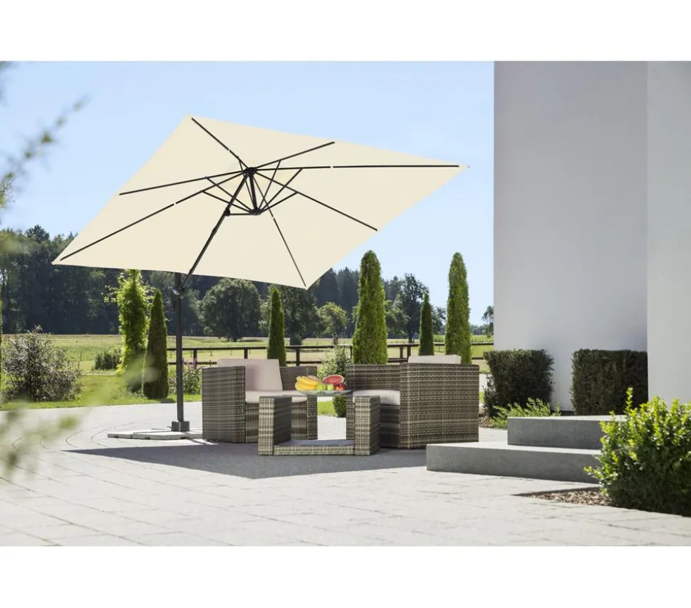 Schneider Classics Ampelschirm Rhodos Junior, quadratisch, ca. B270/T270 cm