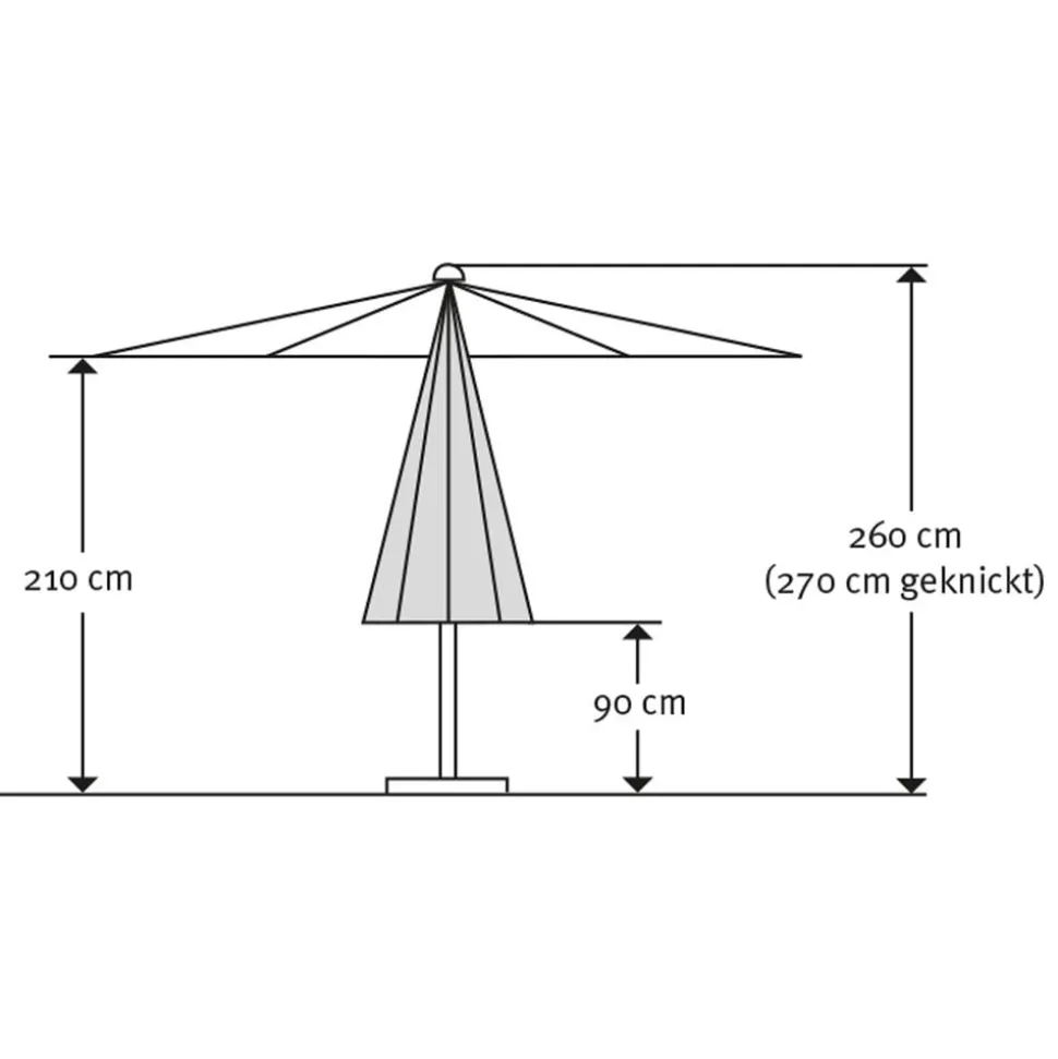 Schneider Sonnenschirm Harlem, rund, ca. Ø270 cm