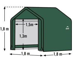 Shelter Logic Zeltgarage Gerätehaus, ca. B180/H180/T180 cm
