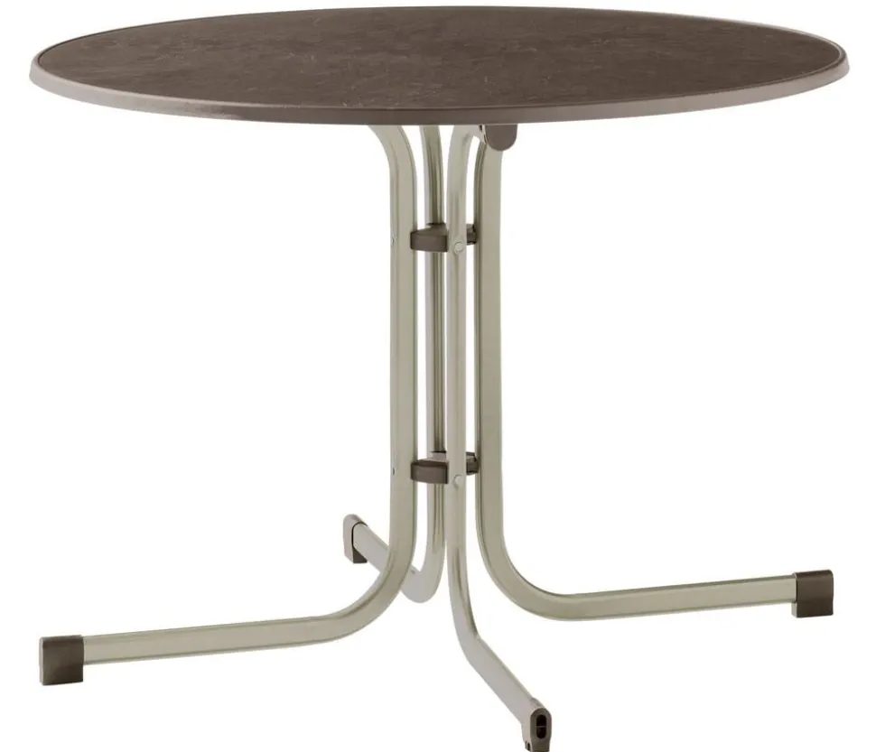 Sieger Klapptisch Boulevard mit mecalit®-PRO-Platte, ca. Ø100/H72 cm