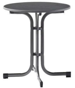 Sieger Klapptisch Boulevard mit mecalit®-PRO-Platte, ca. Ø70/H72 cm