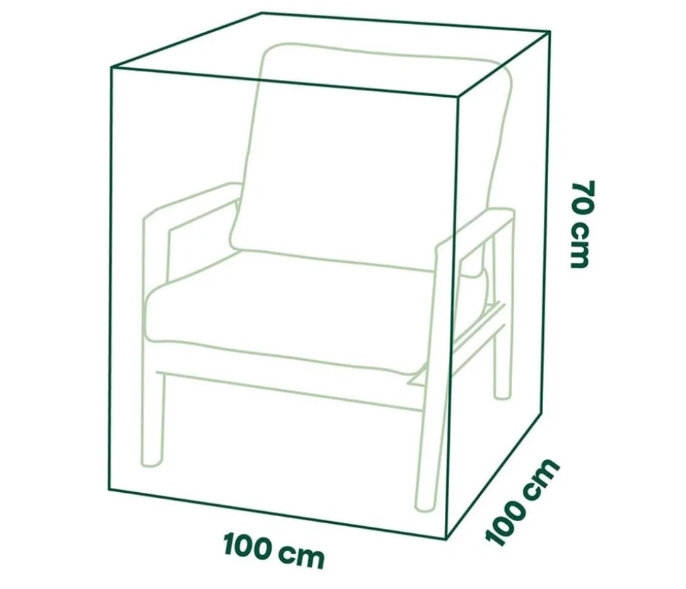 Siena Garden Abdeckhaube für Loungesessel, ca. B100/H100/T70 cm