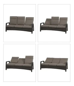 Siena Garden Bank Corido, 103 x 206 x 87 cm