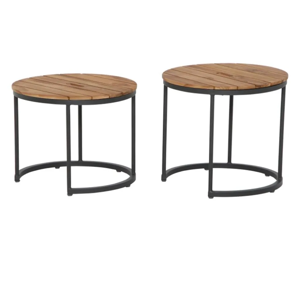 Siena Garden Beistelltischset Baros, ca. Ø50/H41-46 cm
