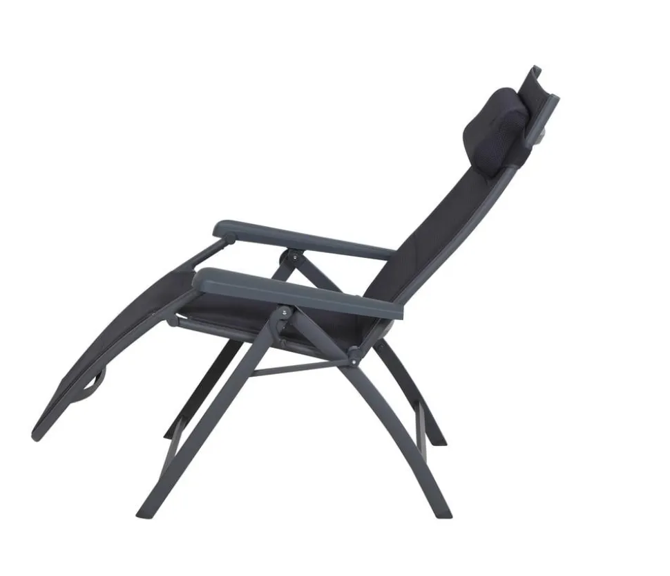 Siena Garden Camping Relaxstuhl Premium, anthrazit
