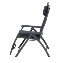 Siena Garden Camping Relaxstuhl Premium, anthrazit