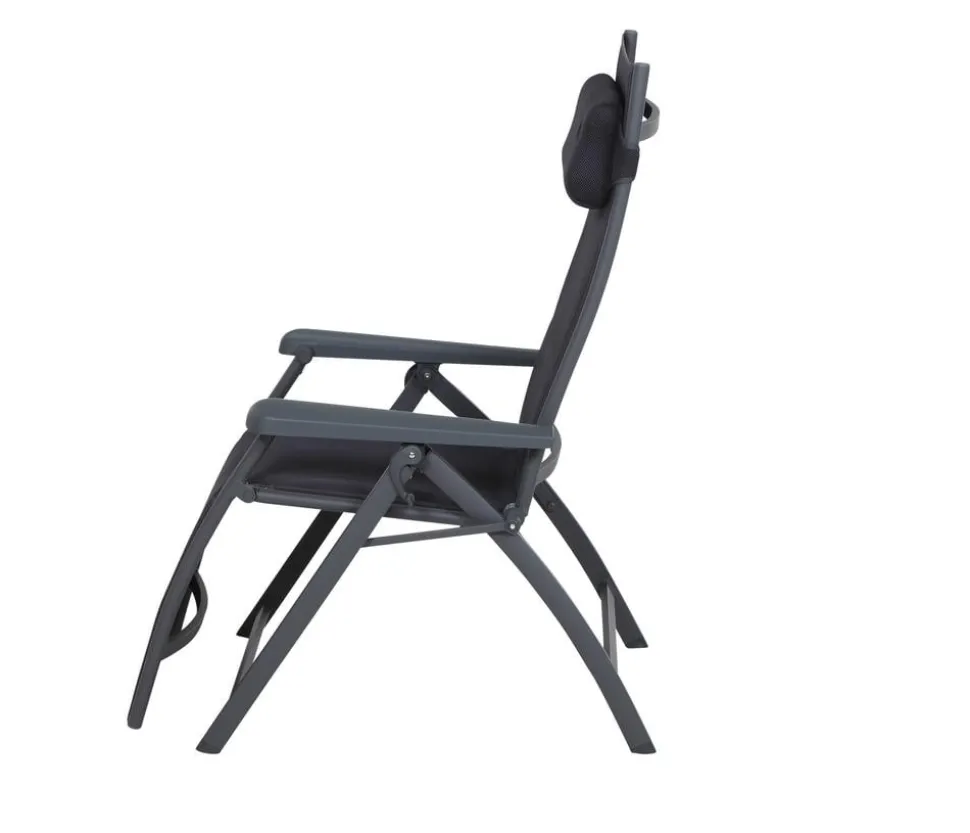 Siena Garden Camping Relaxstuhl Premium, anthrazit